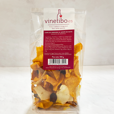 Chips de verduras al aceite de Oliva - VINETIBO