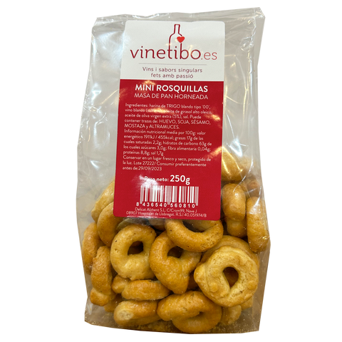 Mini rosquillas al aceite de oliva (PAN) - Vinetibo