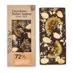 Chocolate Negro 72% con almendras, naranja y sésamo - Rafael Andreu