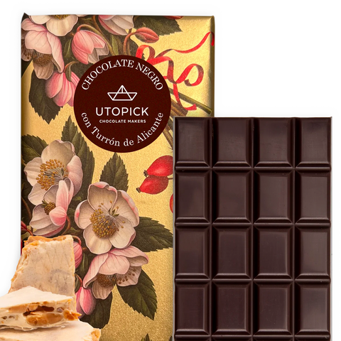 Chocolate negro con Turrón de Alicante - Utopick