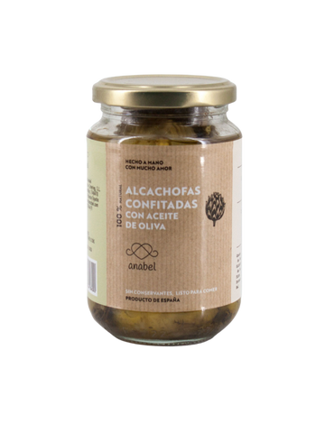 Alcachofas confitadas con Aceite de Oliva - Anabel