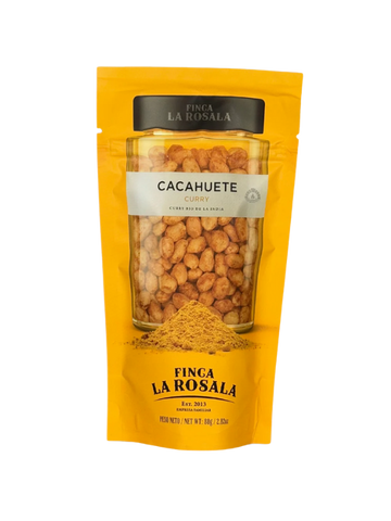 Cacahuete Curry Doypack 80g - Finca La Rosala