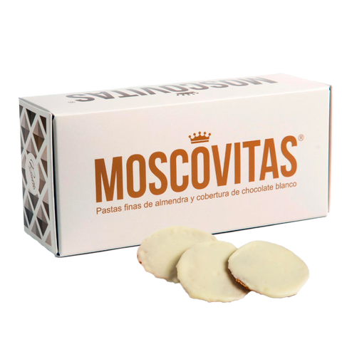 Moscovitas White 160 g - Estuche de 160g - Confiterías Rialto