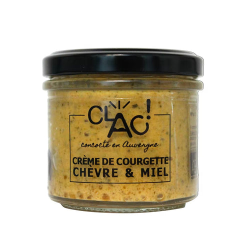 Crema de calabacín con queso de cabra y miel - CLAC