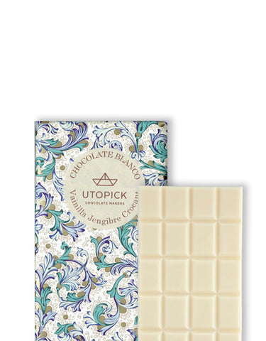 Chocolate blanco Vainilla, jengibre y crocant - Utopick