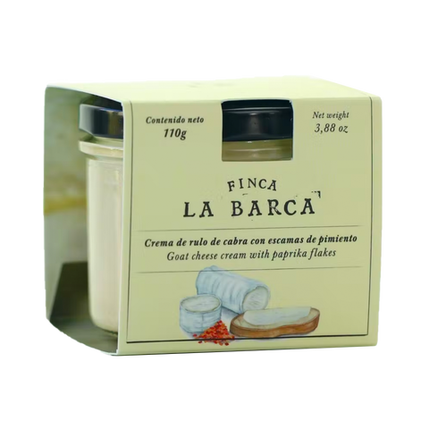 Crema de Rulo de Cabra con Escamas de Pimiento - Finca La Barca