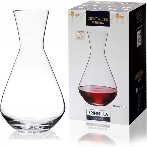 Decantador de vino Cristal de Bohemia - Fringilla 1,2L