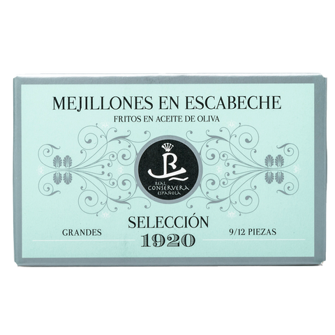 Mejillones en escabeche - 9/12 Piezas Selección 1920 - Real Conservera
