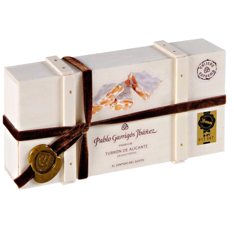Turrón de Alicante Premium 300g - Caja Madera - Pablo Garrigós