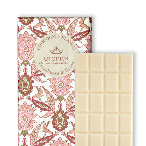 Chocolate blanco - Frambuesa y Rosa - Utopick
